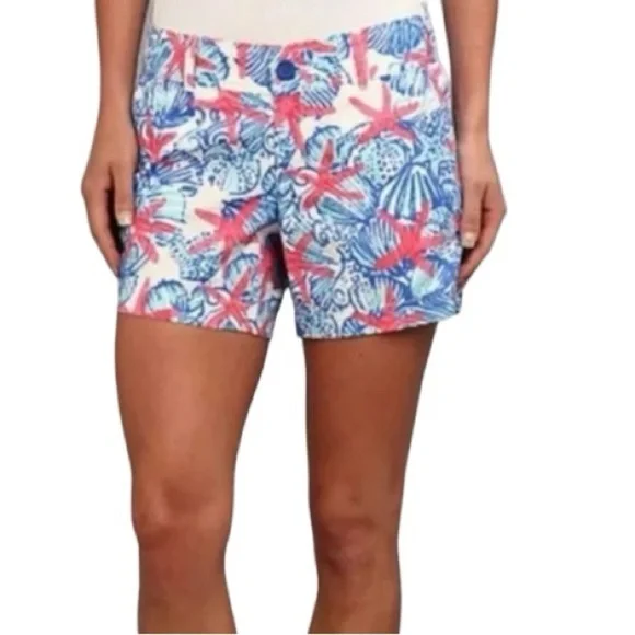 Lilly Pulitzer She Sells Sea Shells Callahan Shorts | Size:2 - Picture 1 of 14